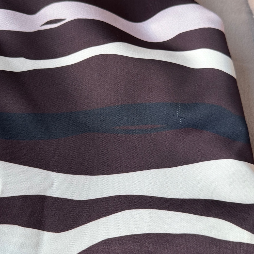 Judith & Charles Burgundy Striped Wavy Dress - Picture 4 of 4